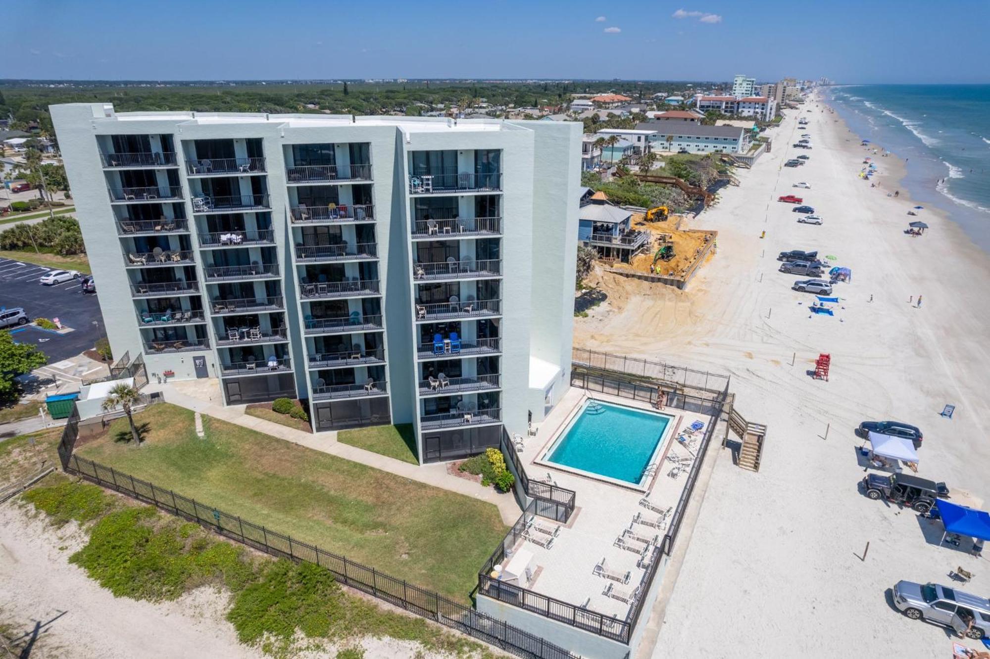 Ocean View With A Beachfront Pool At Ocean Trillium Condo ~ 702 New Smyrna Beach Esterno foto