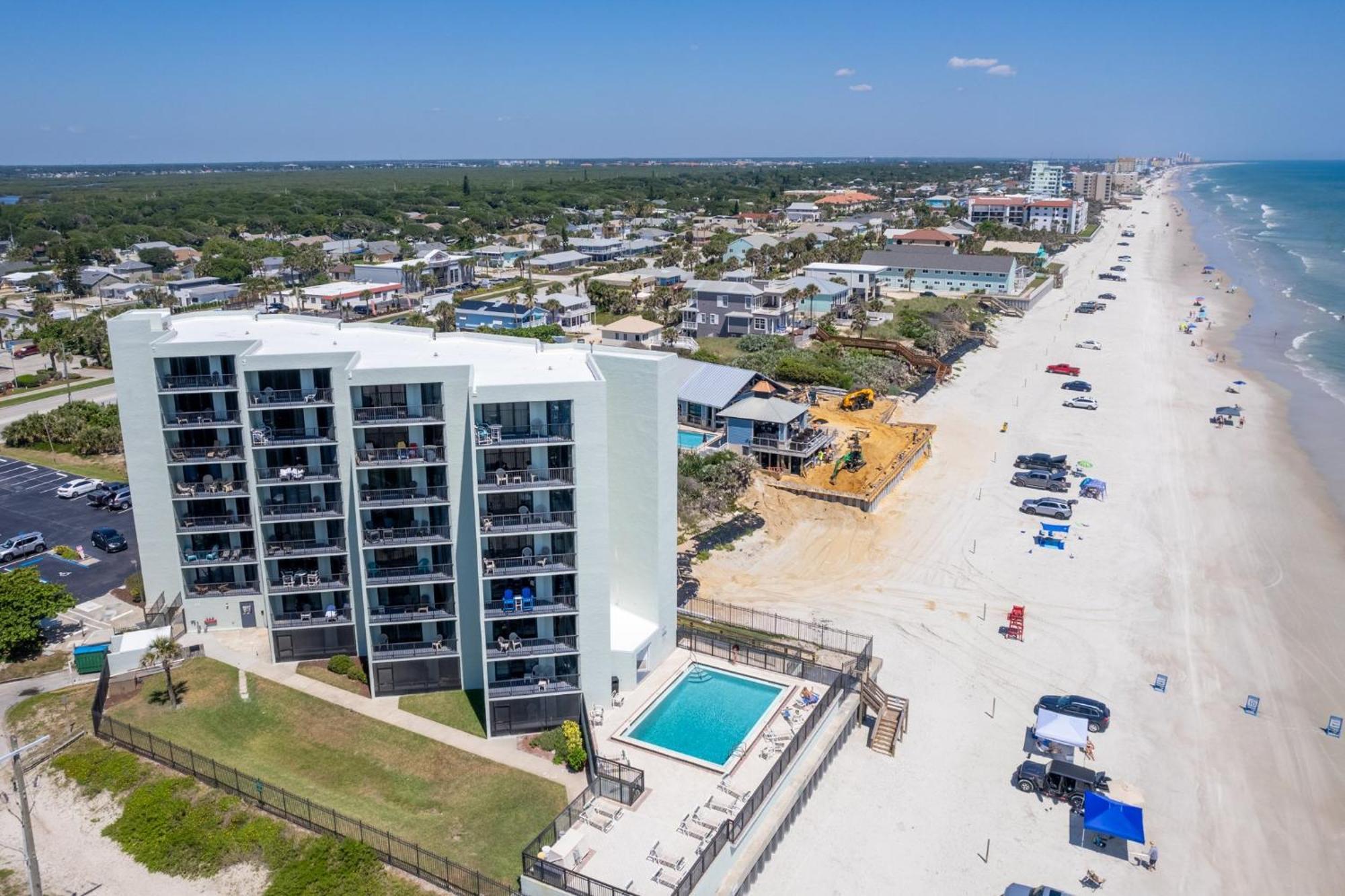 Ocean View With A Beachfront Pool At Ocean Trillium Condo ~ 702 New Smyrna Beach Esterno foto