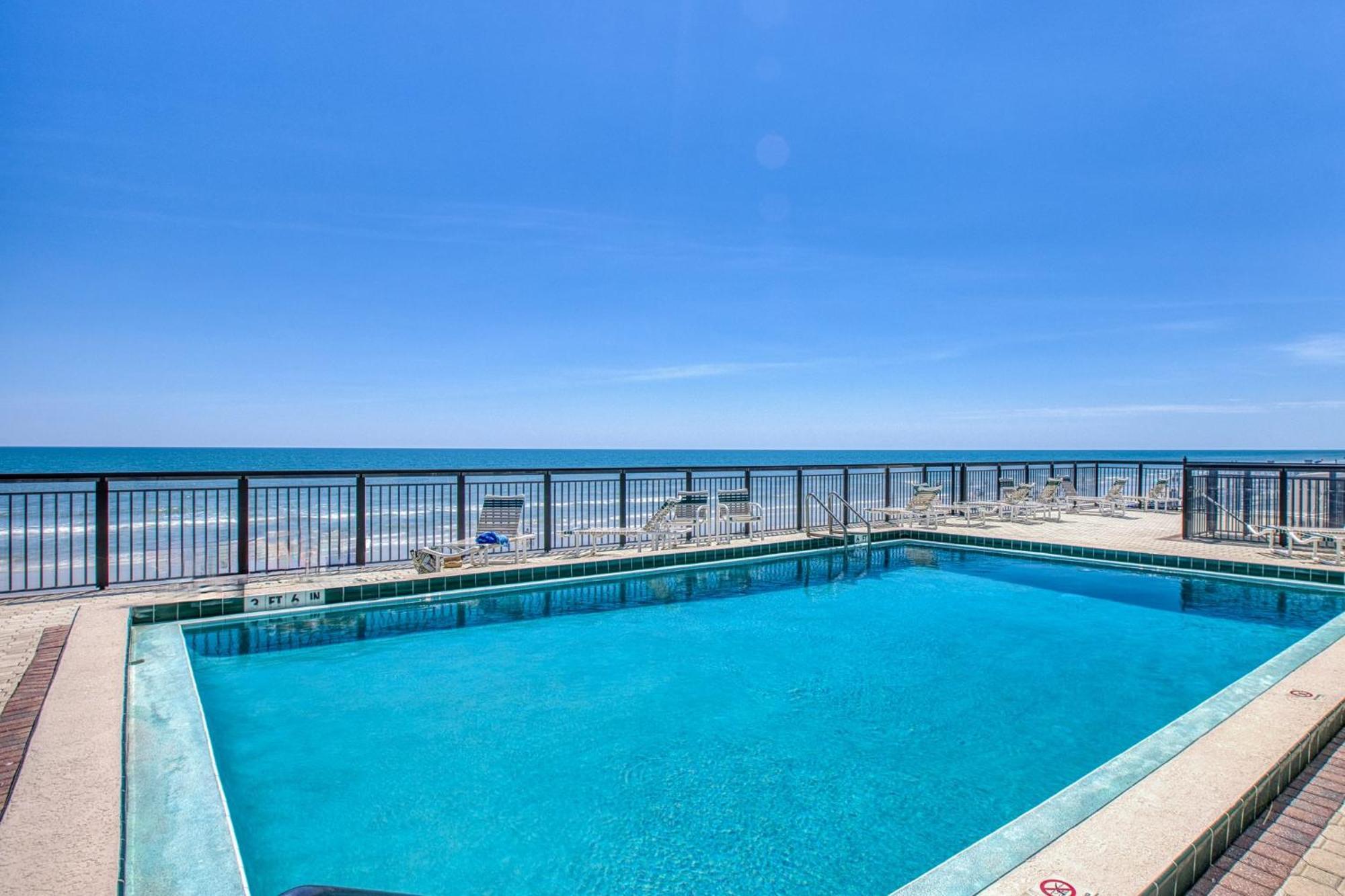 Ocean View With A Beachfront Pool At Ocean Trillium Condo ~ 702 New Smyrna Beach Esterno foto